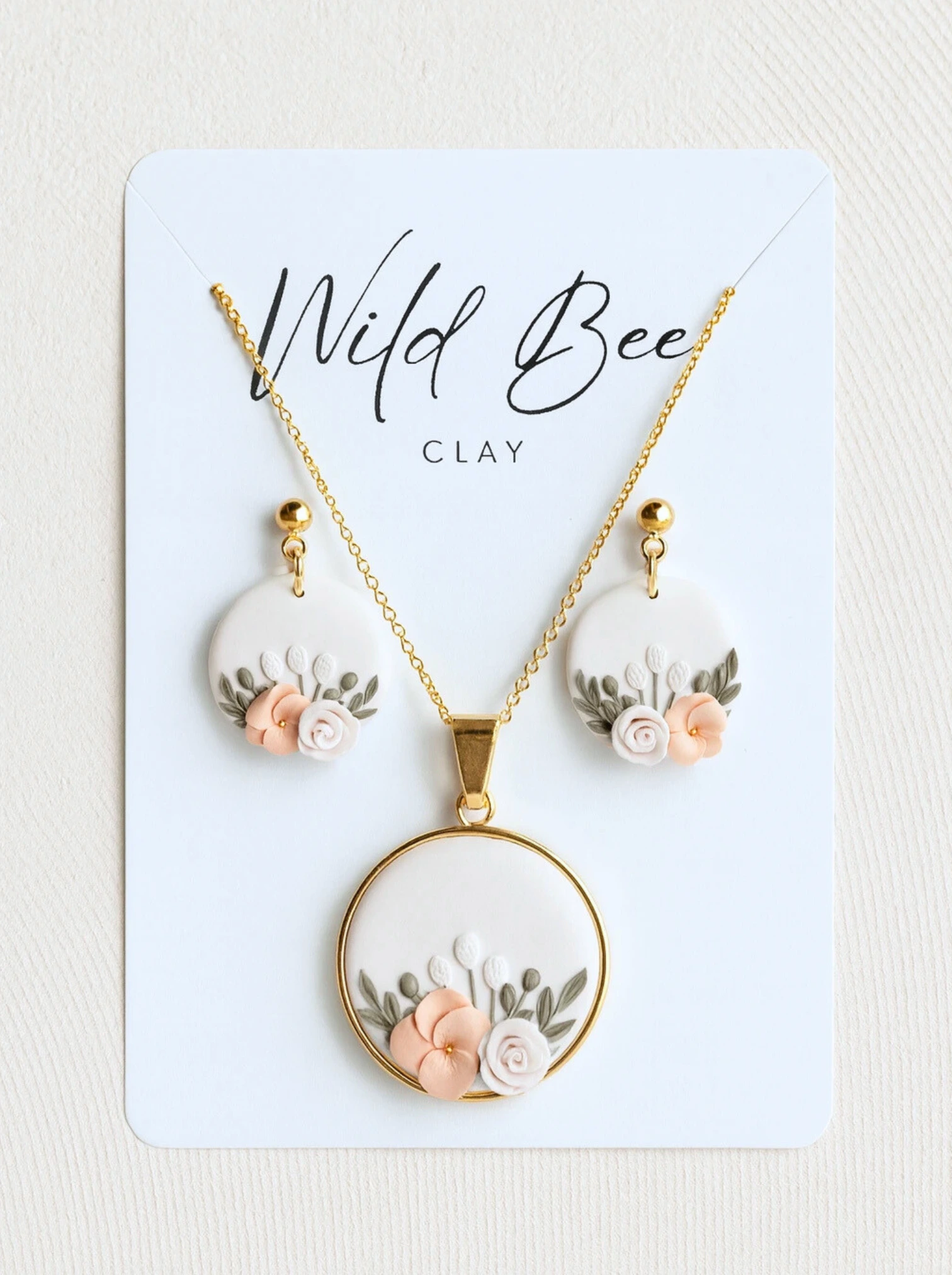 Cute Charm Floral Jewellery Set